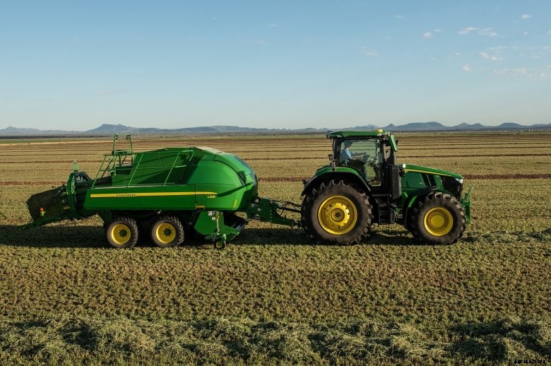 MY 2021 John Deere tractor with big square baler